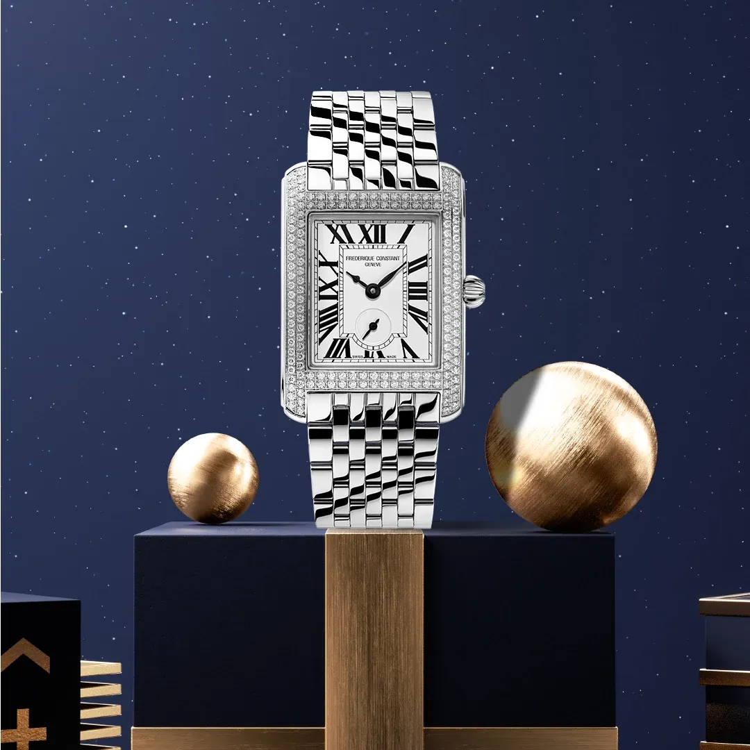 Classics Carrée Small Seconds Watch FC-235S2CD6B | Frederique Constant